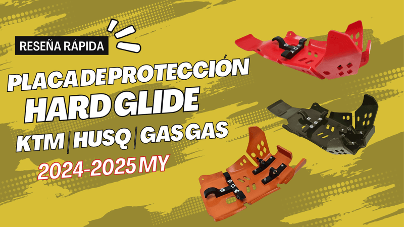 Análisis rápido de la placa de protección de polímero Hard Glide para KTM HUSQVARNA y GAS GAS 2024-2025 MY