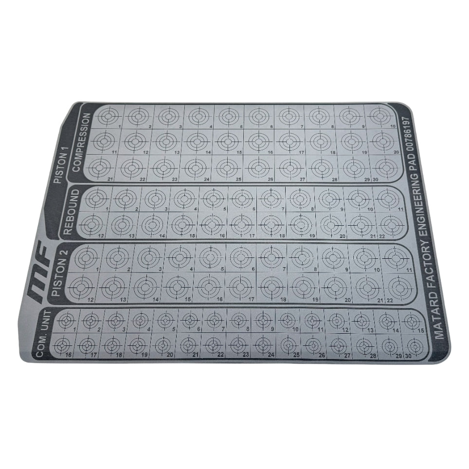 Motorcycle Shock Shim Mat | 104pc Capacity | Oil Resistant – HARD