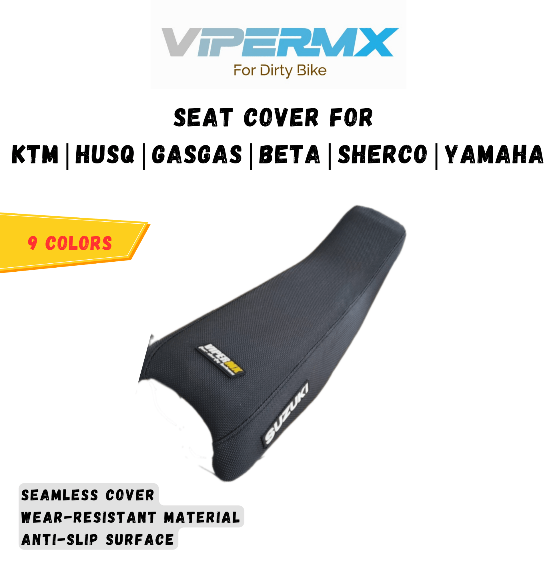 SEAT COVER FOR KTM | Husq | Gas Gas| Beta | Yamaha | Kawasaki | Surron