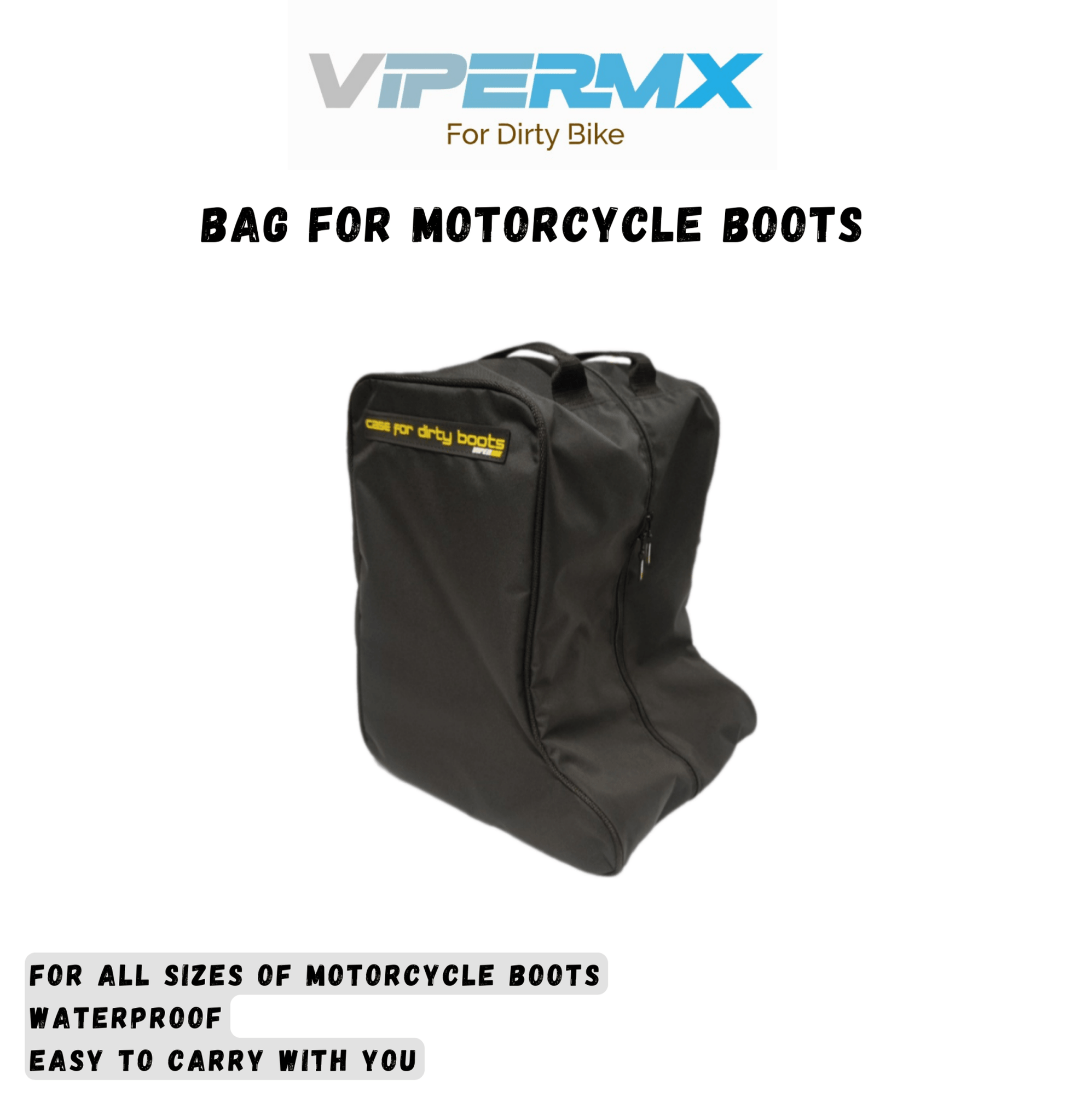 Bag for motorcycle boots