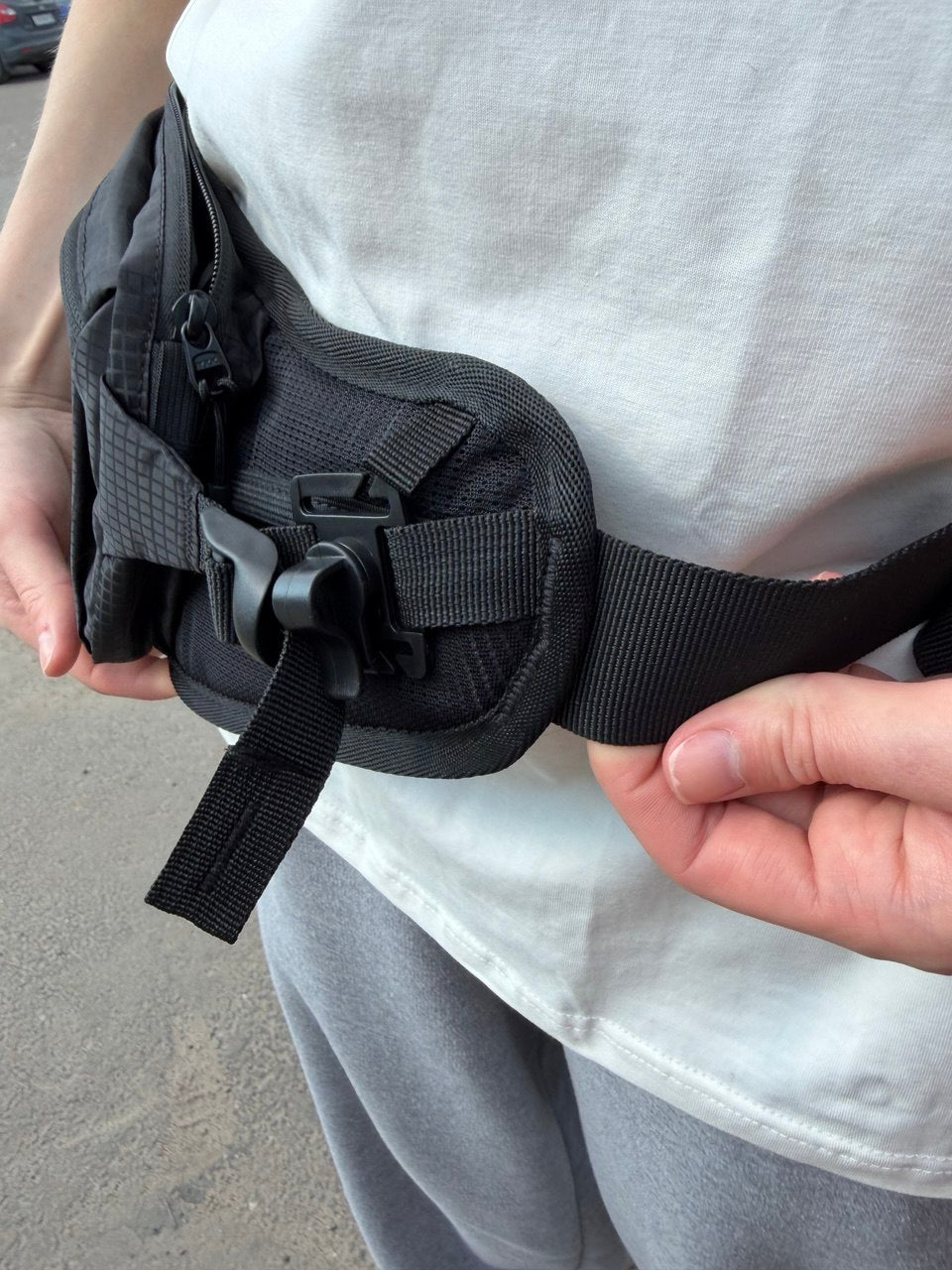 Compact Motorcycle Waist Bag | Adjustable Fanny Pack