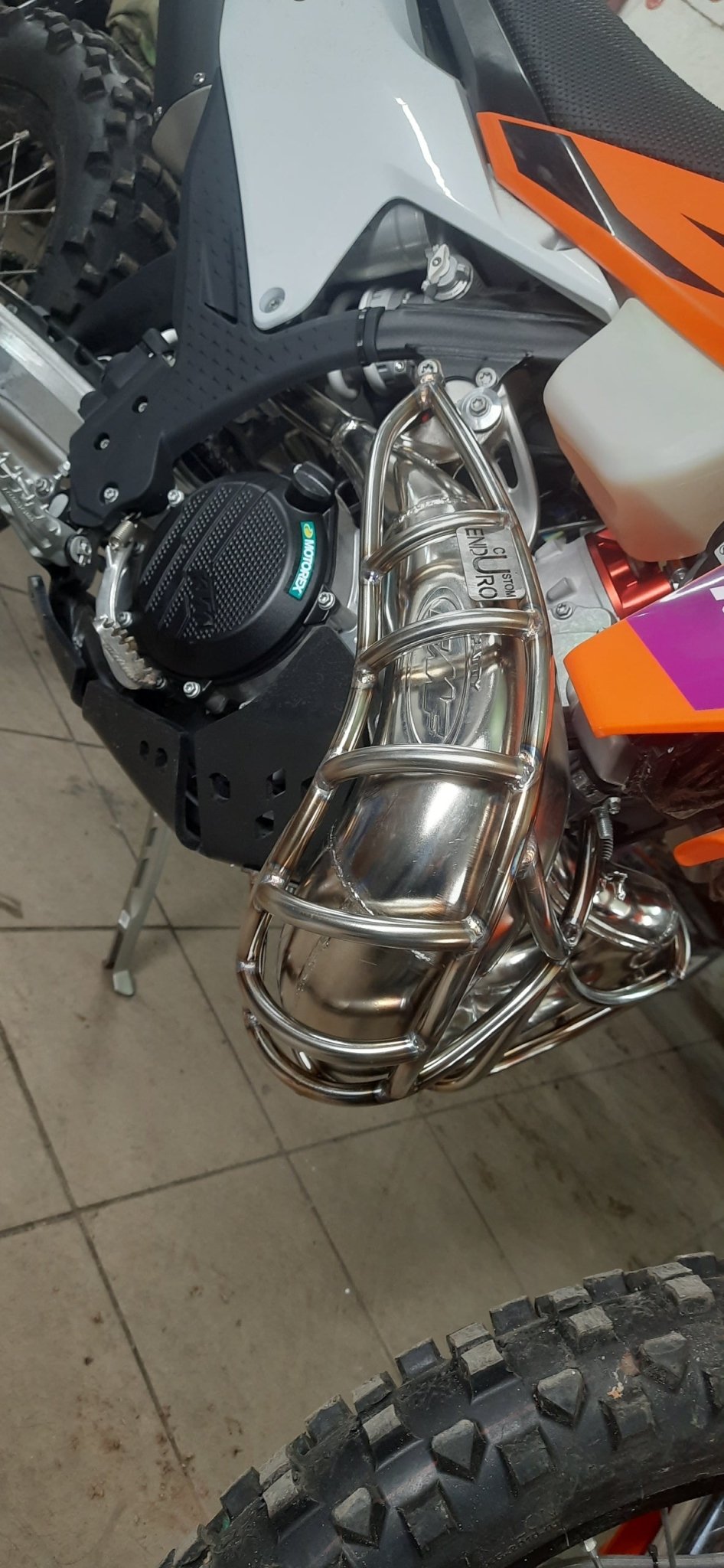 Защита выхлопной трубы FMF KTM | HUSQ | GAS GAS 2024-2026