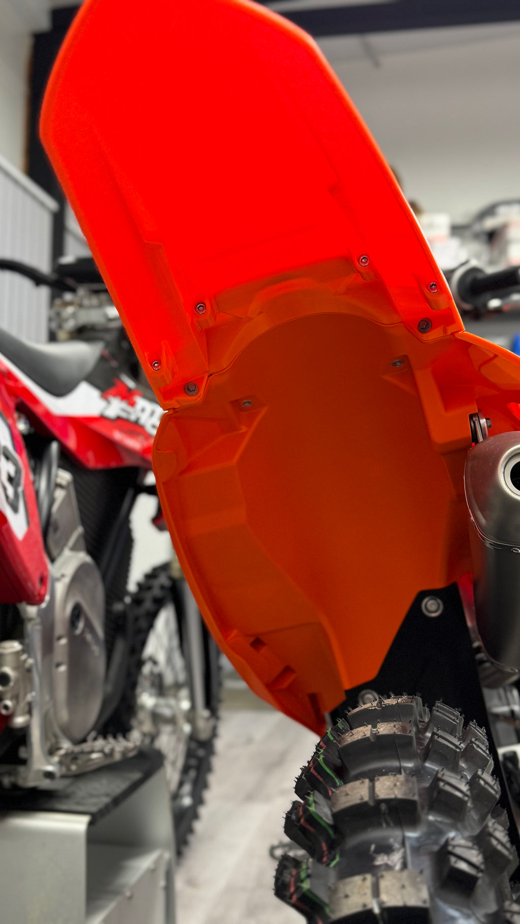 Unbreakable Flexible TPU Rear Fender for KTM TBI (2024-2025)