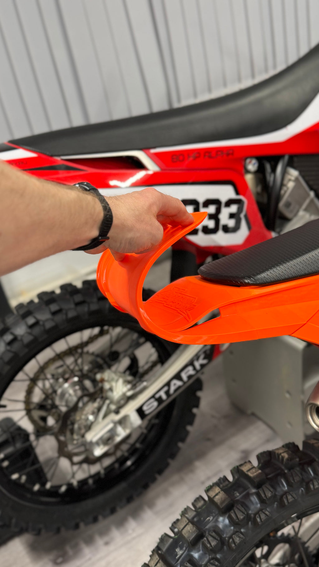 Unbreakable Flexible TPU Rear Fender for KTM TBI (2024-2025)