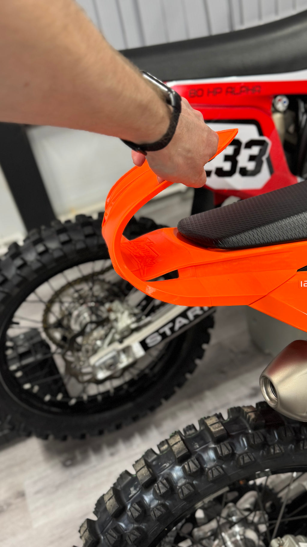 Unbreakable Flexible TPU Rear Fender for KTM TBI (2024-2025)