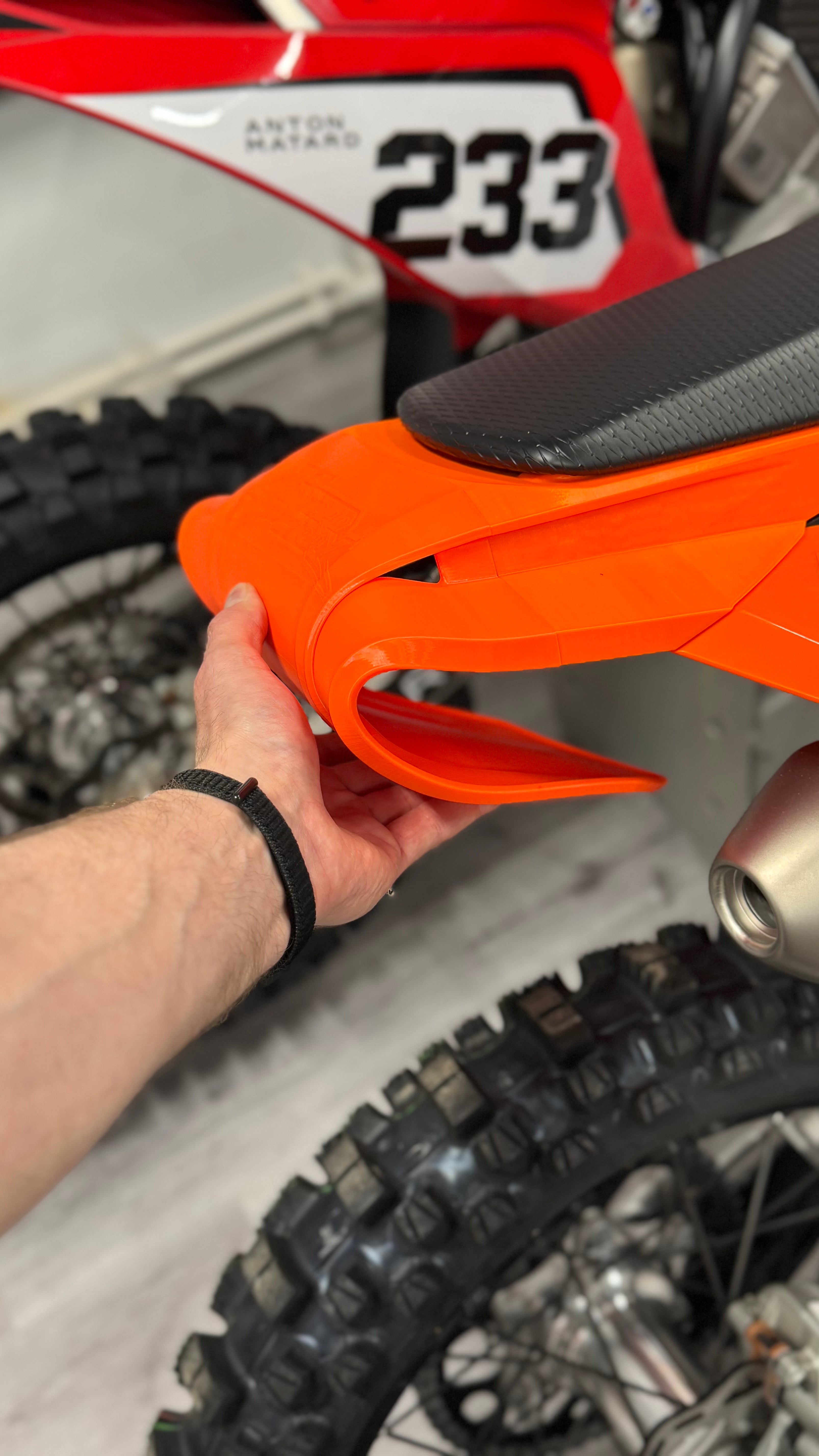 Unbreakable Flexible TPU Rear Fender for KTM TBI (2024-2025)