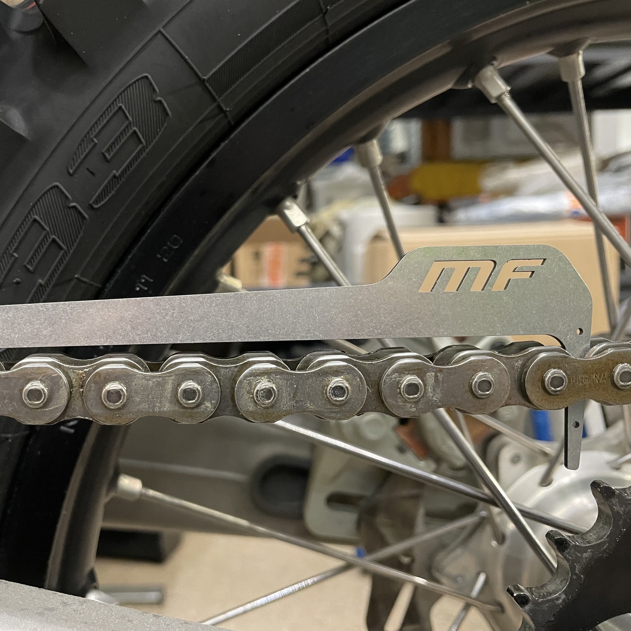 Motorcycle Drive Chain Wear Indicator Tool | 520, 525, 530