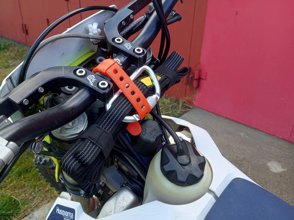 Reinforced sling for pulling a motorcycle