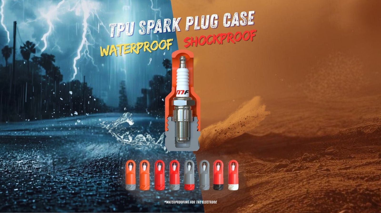 Shockproof TPU Spark Plug Case