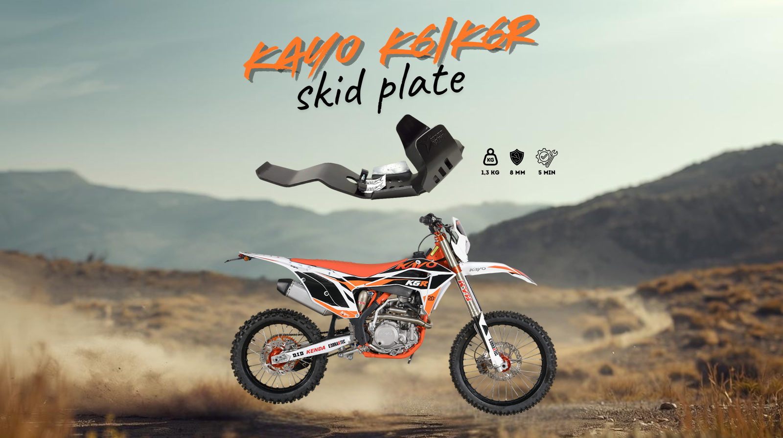 Skid plate kayo k6 k6r