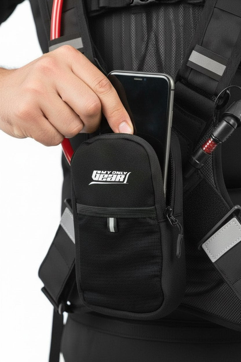 Universal Backpack Phone Pocket | Neoprene Phone Pouch